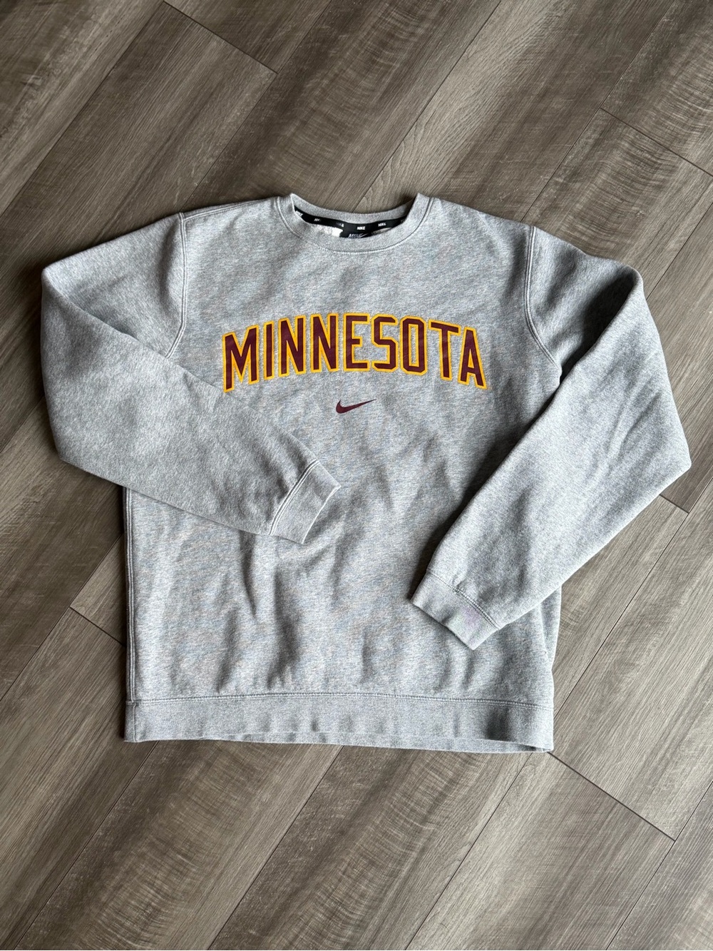 Vtg 90s Nike Minnesota Golden Gophers Crew Neck Pullover Sweatshirt Men’s Sz M